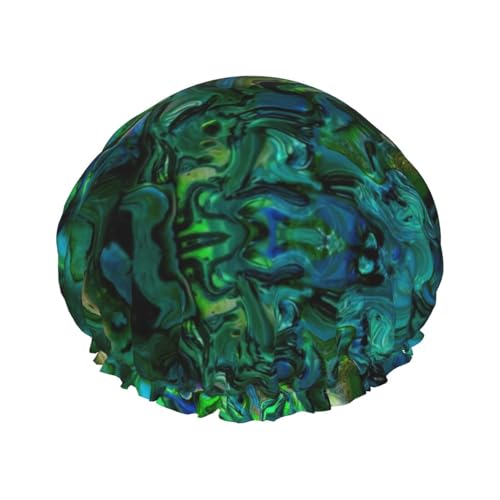 Abalone Nacre Print Duschhaube, Elastische und Wiederverwendbare Badewanne Haarhut Für Lange Haare, Große Wasserdichte Dusche Motorhaube, Für Frauen Männer Kinder von MyPiky