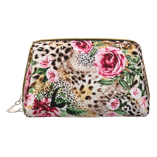 Afrikanische nationale Muster Druck Kosmetiktaschen, Leder Make-up Tasche klein für Brieftasche, Kosmetiktasche, Kulturbeutel Kupplung für Frauen Reisen, Tier Tiger Leopard Print Rose, One size Afrikanische nationale Muster Druck Kosmetiktaschen, Leder Make-up Tasche klein für Brieftasche, Kosmetiktasche, Kulturbeutel Kupplung für Frauen Reisen, Tier Tiger Leopard Print Rose, One size von MyPiky