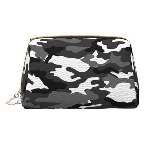 Bunte Ziegel Druck Kosmetiktaschen,Leder Make-up Tasche Klein Für Geldbörse, Kosmetikbeutel,Kulturbeutel Kupplung Für Frauen Reise, Abstrakte Tarnung, One size von MyPiky