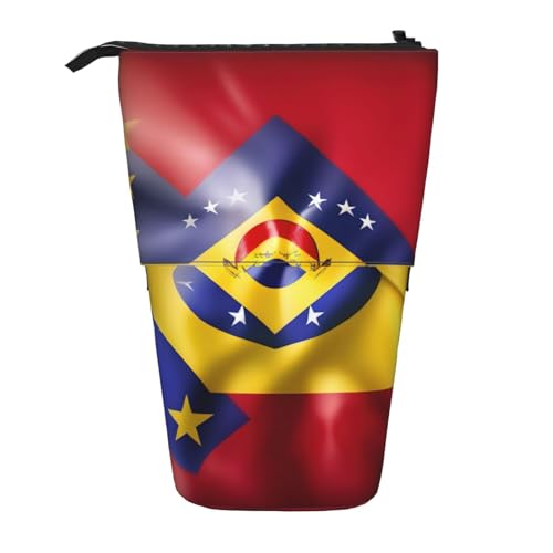 Federmäppchen, Motiv: Flagge von Venezuela, Teleskop-Federmäppchen, Pop-Up-Bleistifttasche, Make-up-Kosmetiktasche Federmäppchen, Motiv: Flagge von Venezuela, Teleskop-Federmäppchen, Pop-Up-Bleistifttasche, Make-up-Kosmetiktasche von MyPiky