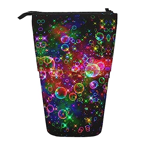 Federmäppchen mit buntem Regenbogen-Stern-Druck, Teleskop-Federmäppchen, Pop-Up-Federmäppchen, Stifteetui, Make-up-Kosmetiktasche Federmäppchen mit buntem Regenbogen-Stern-Druck, Teleskop-Federmäppchen, Pop-Up-Federmäppchen, Stifteetui, Make-up-Kosmetiktasche von MyPiky