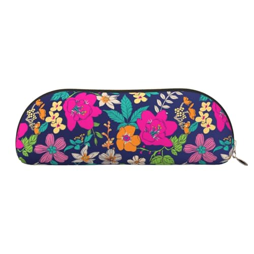 Kosmetiktasche für Damen, Kosmetiktasche mit Fischaufdruck, Make-up-Tasche, Reise-Aufbewahrungstasche, Kulturbeutel, Federmäppchen, Blumen (3), One Size von MyPiky
