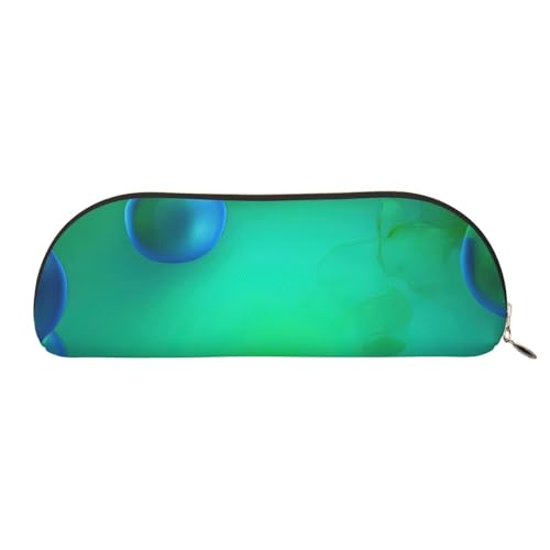 Kosmetiktasche für Damen, Traktor-Farm-Muster, Make-up-Tasche, Reise-Aufbewahrungstasche, Kulturbeutel, Federmäppchen, Blaugrün, One Size von MyPiky