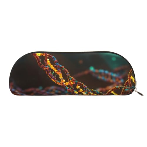 Kosmetiktasche mit DNA-Kette, Fotodruck für Damen, Make-up-Tasche, Reise-Aufbewahrungstasche, Kulturbeutel, Federmäppchen, DNA Kette Foto, One Size von MyPiky