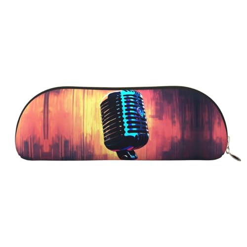 Kosmetiktasche mit DNA-Kette, Fotodruck für Damen, Make-up-Tasche, Reise-Aufbewahrungstasche, Kulturbeutel, Federmäppchen, Mikrofon mit Musiknote, One Size Kosmetiktasche mit DNA-Kette, Fotodruck für Damen, Make-up-Tasche, Reise-Aufbewahrungstasche, Kulturbeutel, Federmäppchen, Mikrofon mit Musiknote, One Size von MyPiky
