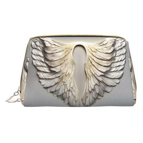 Kosmetiktasche mit Digital-Tarnmuster, Leder-Make-up-Tasche, klein, für Geldbörse, Kosmetiktasche, Kulturbeutel, Clutch für Damen, Reisen, Engelsflügel, Einheitsgröße von MyPiky