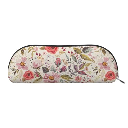 Kosmetiktasche mit lustigem englischem Hundeaufdruck, für Damen, Make-up-Tasche, Reise-Aufbewahrungstasche, Kulturbeutel, Federmäppchen, Blumenblätter, One Size von MyPiky