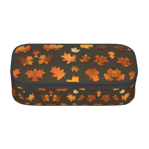 Modisches funktionales Federmäppchen mit Herbst-Camouflage-Muster, praktische Aufbewahrung für den täglichen Gebrauch, Make-up, Toilettenartikel von MyPiky