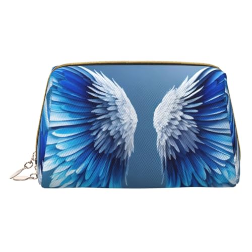 MyPiky Angel Wing Print Kosmetiktaschen, Leder Make-up Tasche Klein Für Geldbörse, Kosmetiktasche, Kulturbeutel Kupplung Für Frauen Reisen, Engelsflügel, One Size, Engelsflügel, One size von MyPiky