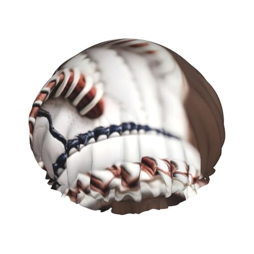 MyPiky Baseball Spitze Nahaufnahme Druck Duschhaube, Elastische Und Wiederverwendbare Badewanne Haarhut Für Lange Haare, Große Wasserdichte Dusche Kappe, Für Frauen Männer Kinder MyPiky Baseball Spitze Nahaufnahme Druck Duschhaube, Elastische Und Wiederverwendbare Badewanne Haarhut Für Lange Haare, Große Wasserdichte Dusche Kappe, Für Frauen Männer Kinder von MyPiky