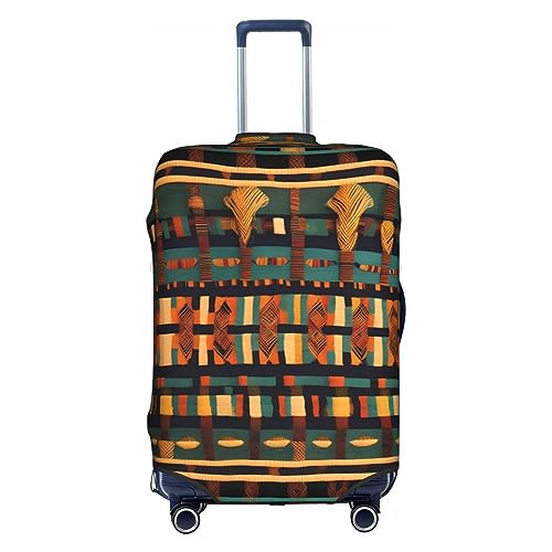 MyPiky Gepäckhülle mit afrikanischem klassischem Webdruck, Koffer-Schutz, Reisekoffer-Abdeckung für Kinder und Erwachsene, passend für 45,7 - 81,3 cm, Weiß, Medium MyPiky Gepäckhülle mit afrikanischem klassischem Webdruck, Koffer-Schutz, Reisekoffer-Abdeckung für Kinder und Erwachsene, passend für 45,7 - 81,3 cm, Weiß, Medium von MyPiky