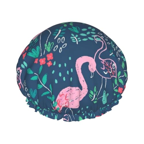 MyPiky Große Duschhauben mit floralem Schwanen-Druck, elastisches Band, Haarkappe, doppelte wasserdichte Schichten, Badehut, für Damen, Herren, Kinder MyPiky Große Duschhauben mit floralem Schwanen-Druck, elastisches Band, Haarkappe, doppelte wasserdichte Schichten, Badehut, für Damen, Herren, Kinder von MyPiky