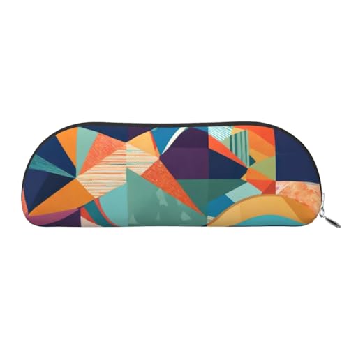 MyPiky Kosmetiktasche für Damen, abstrakter geometrischer Druck, Make-up-Tasche, Reise-Aufbewahrungstasche, Kulturbeutel, Federmäppchen, Abstrakte Geometrie, Einheitsgröße von MyPiky