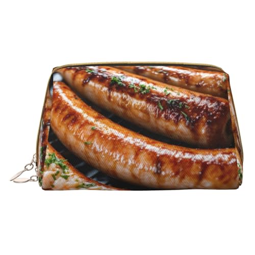 MyPiky Kosmetiktasche mit Fast-Food-Aufdruck, Leder, klein, für Geldbörse, Kosmetiktasche, Kulturbeutel, Clutch für Damen, Reisen, Fast Food, Einheitsgröße von MyPiky