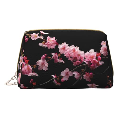 MyPiky Kosmetiktasche mit japanischem Kirschblumen-Druck, Leder, klein, für Geldbörse, Kosmetiktasche, Kulturbeutel, Clutch für Damen, Reisen, Japanische Kirschblumen, Einheitsgröße von MyPiky