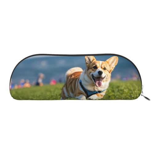 MyPiky Kosmetiktasche mit niedlichem Corgi-Aufdruck für Damen, Make-up-Tasche, Reise-Aufbewahrungstasche, Kulturbeutel, Federmäppchen, Süße Corgi, Einheitsgröße von MyPiky