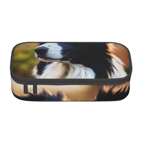 Niedliches Federmäppchen mit Hunde-Aufdruck, modisch, funktional, praktische Aufbewahrung für den täglichen Gebrauch, Make-up, Toilettenartikel von MyPiky
