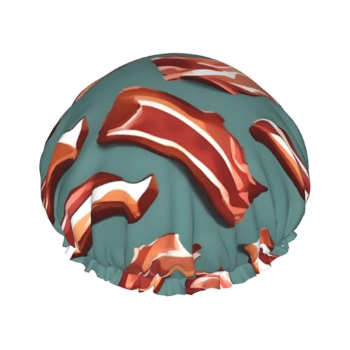 Streaky Speck Muster Druck Duschhaube, Elastische Und Wiederverwendbare Badewanne Haarhut Für Lange Haare Große Wasserdichte Dusche Motorhaube Für Frauen Männer Kinder von MyPiky