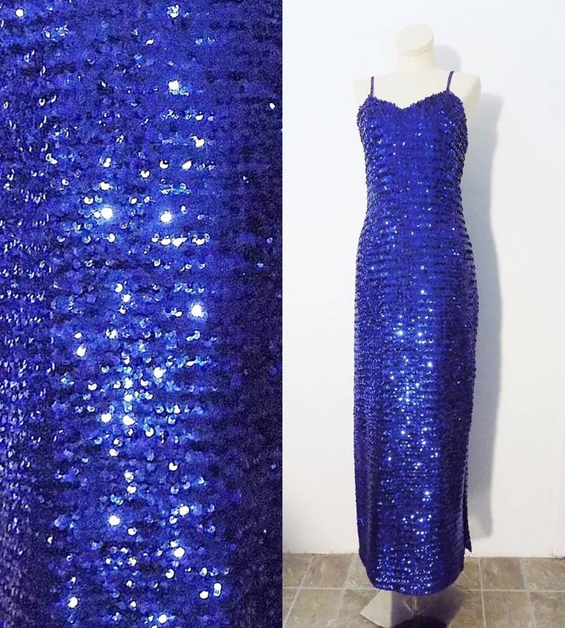 1980Er Jahre Kleid Vintage Xs Blau Pailletten Festzug Prom 1980Er Jahre Kleid Vintage Xs Blau Pailletten Festzug Prom von MyPrettyLittleHat