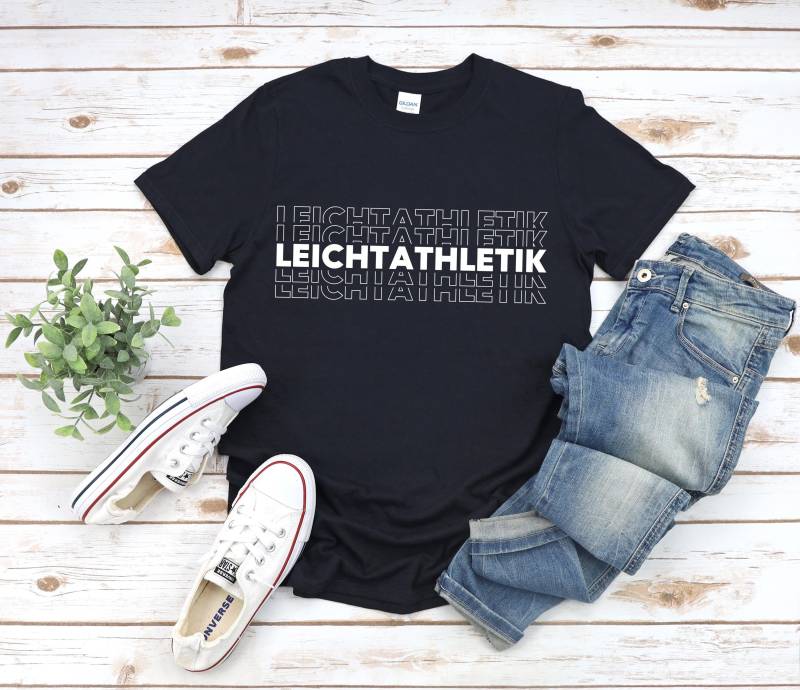 Leichtathletik T-Shirt, Laufshirt, Geschenk Für Leichtathleten, Trainer Geschenk, Sportbekleidung Training T-Shirt von MyPrintedGifts