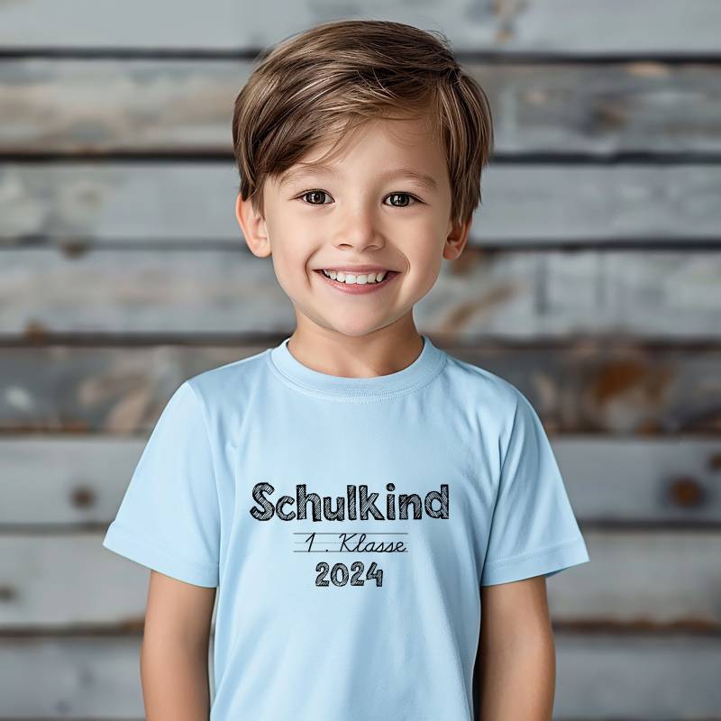 T-Shirt Schulkind 2024; Geschenk Zur Einschulung; Kinder Schulanfang; 1. Klasse; Schultüte Erstklässler von MyPrintedGifts