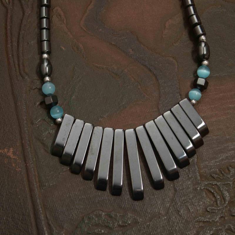 Hämatit Bead "Fan" Halskette/Anhänger." von MyRubyTuesday