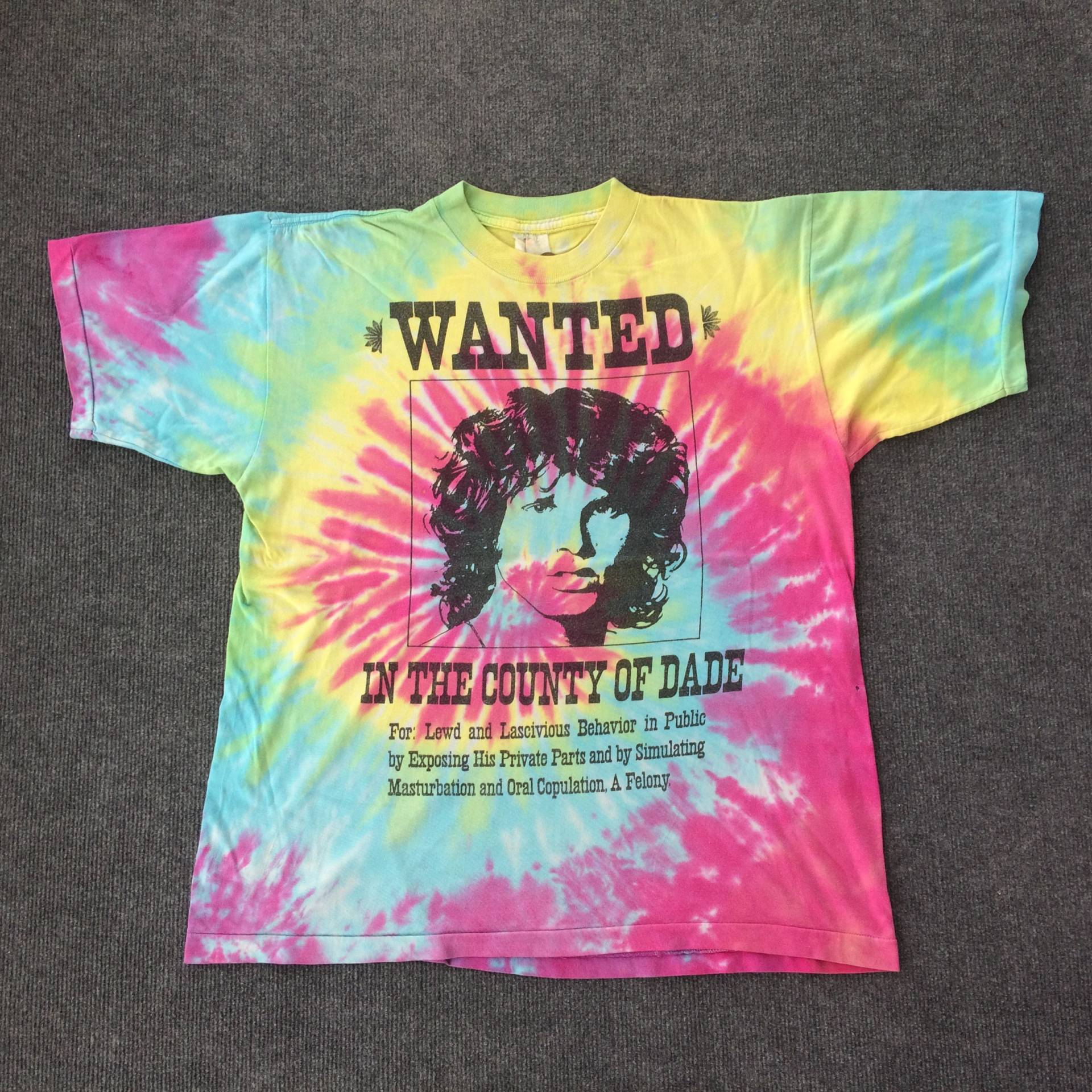 Vintage Die Türen Jim Morrison Wollte Krawatte Farbstoff Seltene T-Shirt von MySTREET86