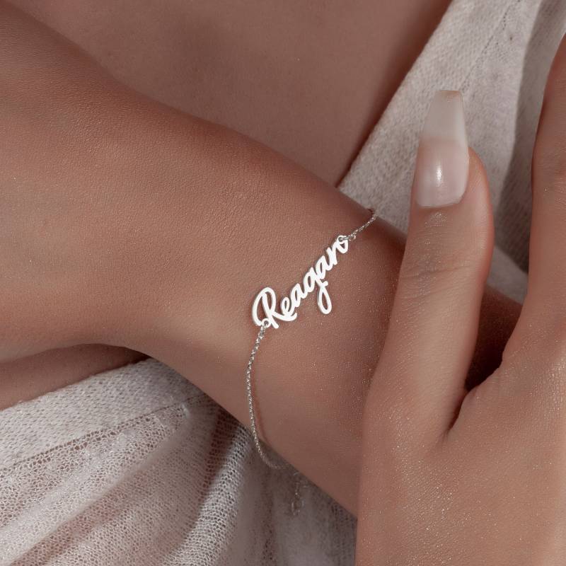 Personalisierte Sterling Silber Name Armband Handgemachter Schmuck Geschenk Personalisierte Sterling Silber Name Armband Handgemachter Schmuck Geschenk von MySilverLine