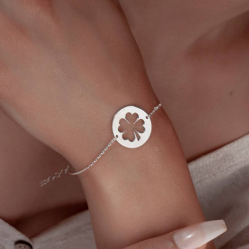 sterling Silber Klee Armband Kleeblatt Charm Schmuck sterling Silber Klee Armband Kleeblatt Charm Schmuck von MySilverLine