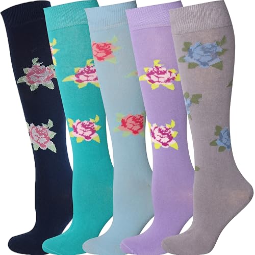 Mysocks Kniestrümpfe Blume Socken Blume Socken 5 Paare von Mysocks