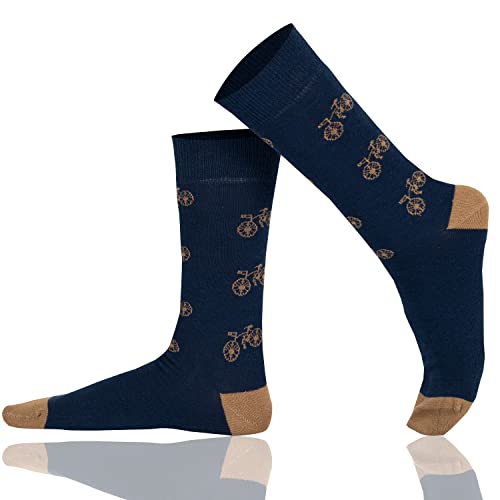 Mysocks Unisex Knöchelsocken Navy Fahrrad von Mysocks