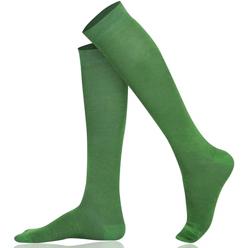 Mysocks Unisex Kniestrümpfe lange Socken Grün von Mysocks