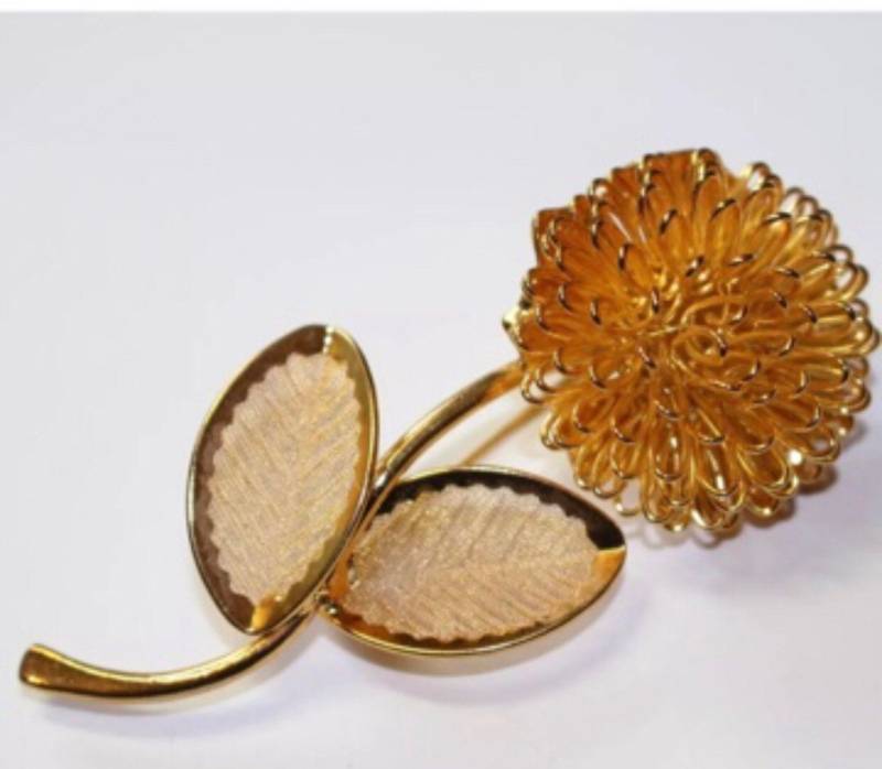 Elegante Blumen Anstecknadel, Mid Century Modern Vintage Hochzeit von MySoulRepair