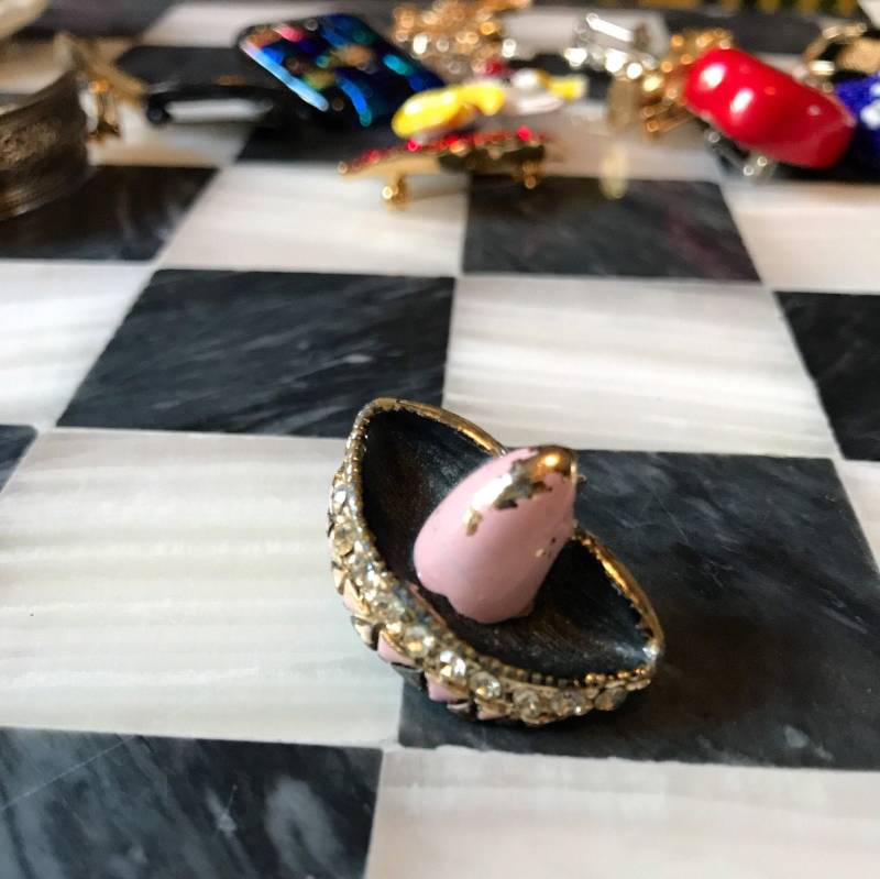 Vintage Strass Sombrero Hut Anstecknadel - Cinco De Mayo von MySoulRepair