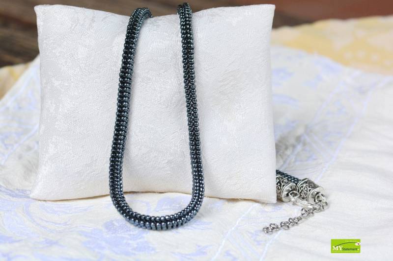 Kette Hämatit_Line Einzeln Handmade Kette Hämatit_Line Einzeln Handmade von MyStatementShop