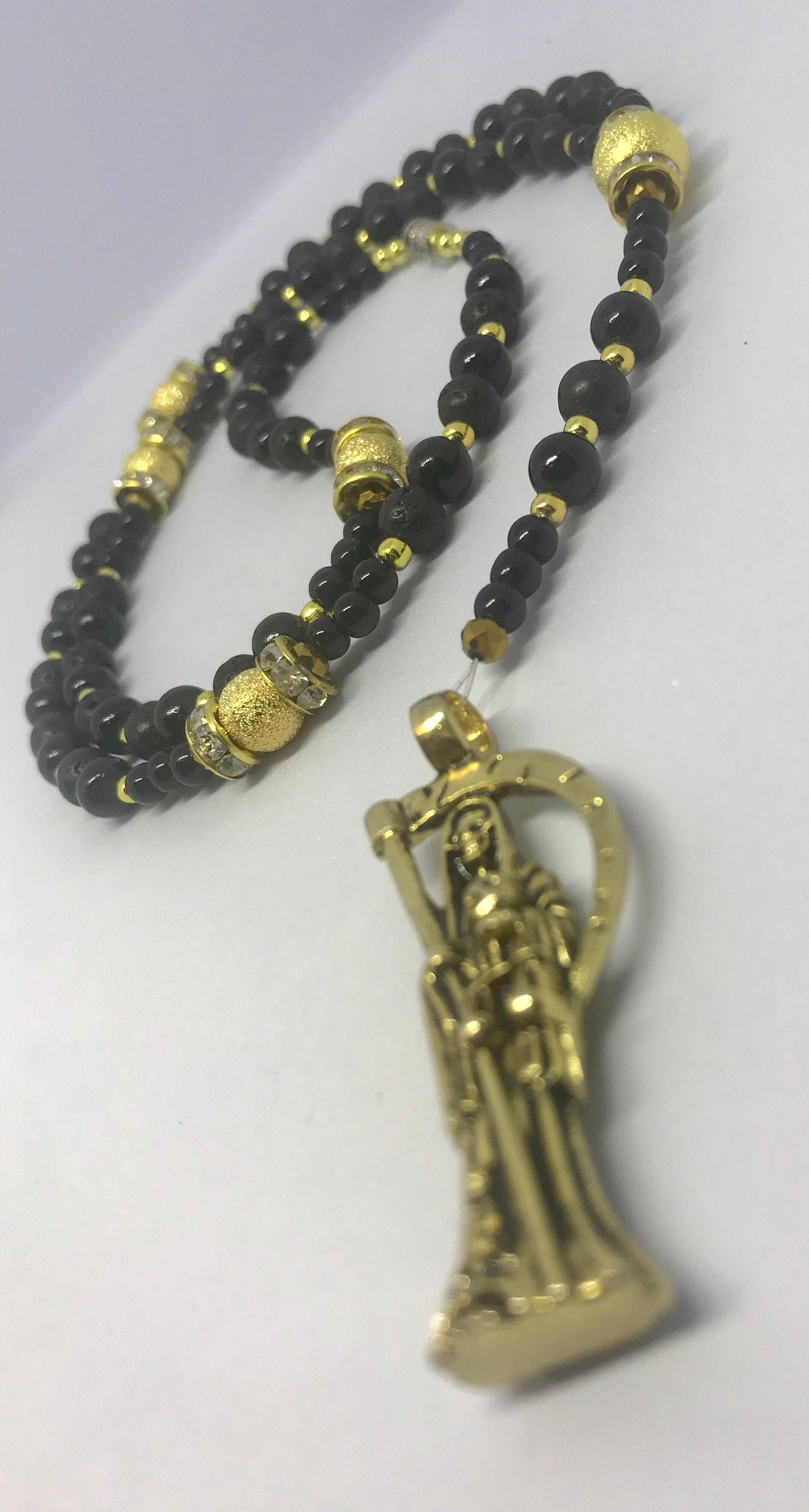 Schwarzer Und Goldener Rosenkranz Des Heiligen Todes von CHAVARIOS