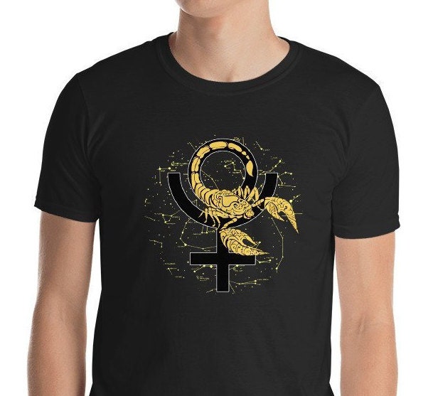 Skorpion Pluto T-Shirt, Astrologie Astronomie Konstellation Galaxie Sternzeichen von MySunLife