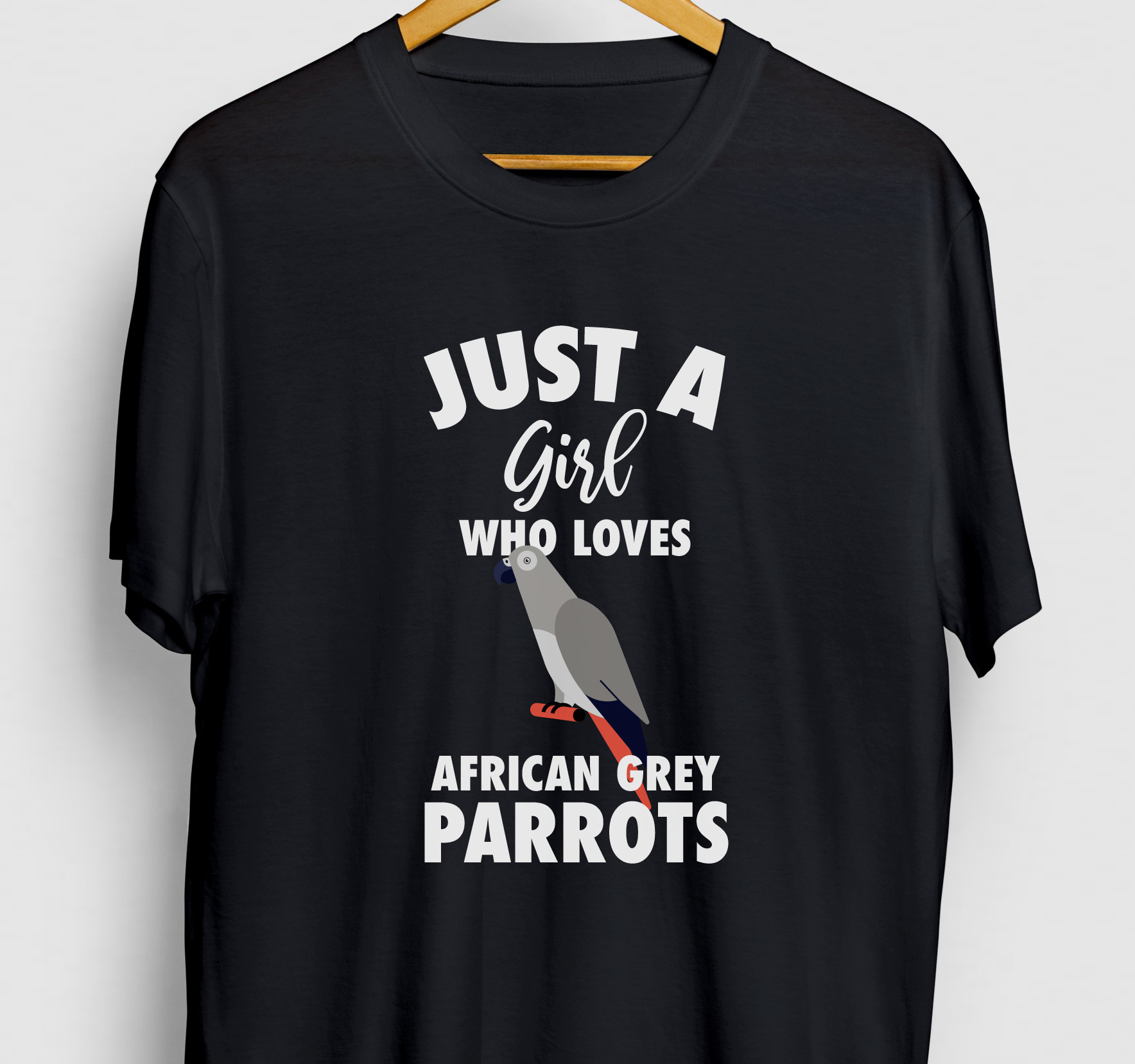 Afrika Grau Papagei Mädchen Geschenk, Lustiges Ara Shirt, Lustiger Vogel T-Shirt, Hoodie/Jugend Shirt Unisex T-Shirt von MySweetHideoutCo