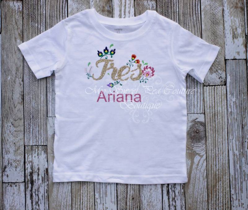 Fiesta Tres Geburtstag Outfit Dritte Personalisierte 3. Drei von MySweetPeaCouture