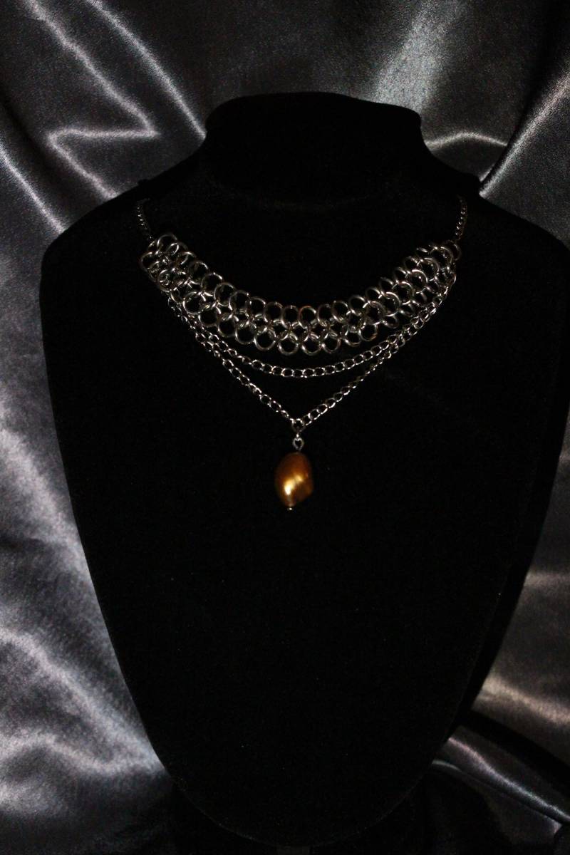 Chainmaille Perlenkette Chainmaille Perlenkette von MyVelvetVoid