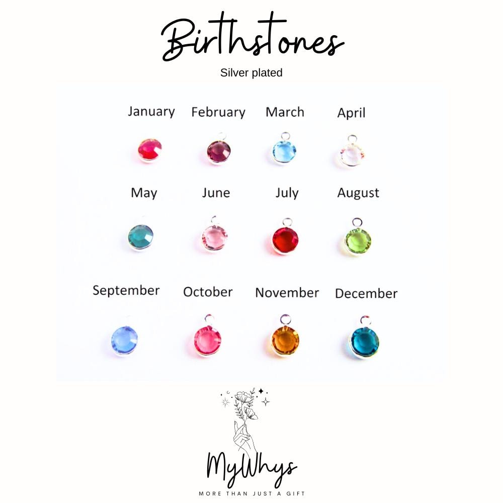 Add On Birthstones - Runder Versilberter Rahmen Kristall Birthstone 6 Mm, Wählen Sie Ihre Farbe, Ihren Monat Add On Birthstones - Runder Versilberter Rahmen Kristall Birthstone 6 Mm, Wählen Sie Ihre Farbe, Ihren Monat von MyWhys