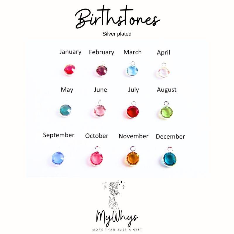 Add On Birthstones - Runder Versilberter Rahmen Kristall Birthstone 6 Mm, Wählen Sie Ihre Farbe, Ihren Monat Add On Birthstones - Runder Versilberter Rahmen Kristall Birthstone 6 Mm, Wählen Sie Ihre Farbe, Ihren Monat von MyWhys