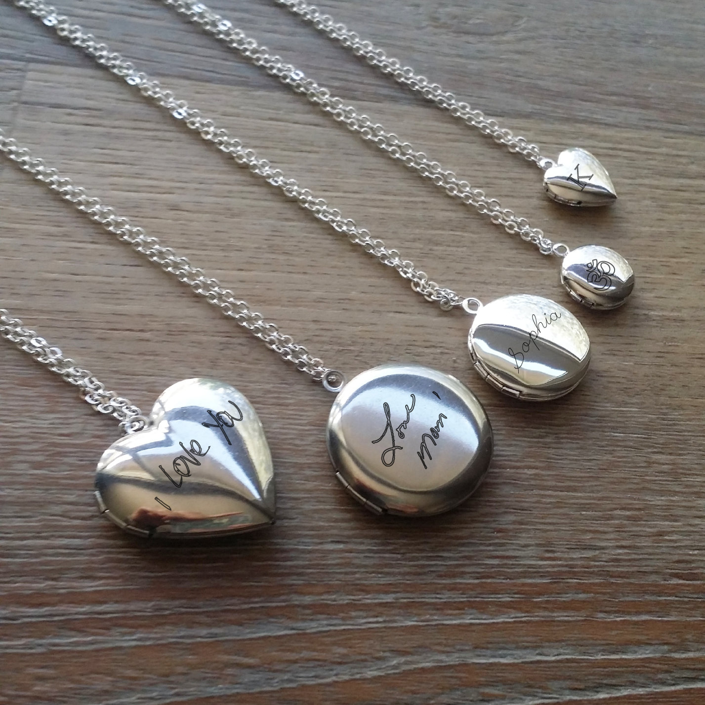 Personalisierte Herz Medaillon Halskette, Benutzerdefinierte Handschrift Andenken Geschenkidee, Personalisierte Halskette Silber Anhänger Personalisierte Herz Medaillon Halskette, Benutzerdefinierte Handschrift Andenken Geschenkidee, Personalisierte Halskette Silber Anhänger von MyWhys
