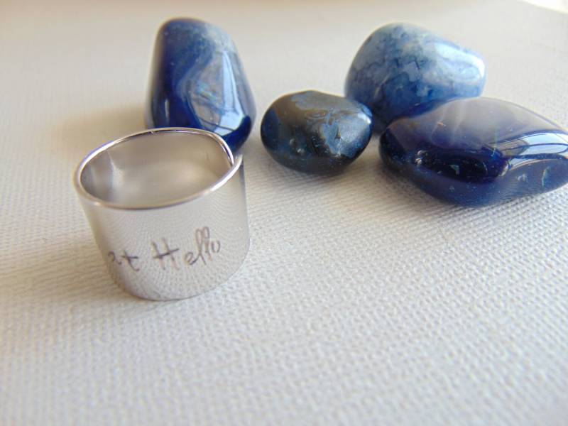 You Had Me At Hello Ring Mit Gravur, Personalisierter Ring, Verstellbarer von MyWhys