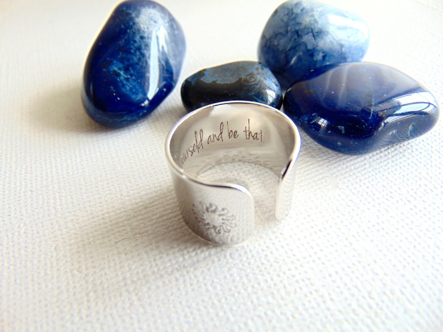 Zitat Ring Verstellbar, Bandring Personalisiert, Spruch Spiritueller & Inspirierender Schmuck Zitat Ring Verstellbar, Bandring Personalisiert, Spruch Spiritueller & Inspirierender Schmuck von MyWhys