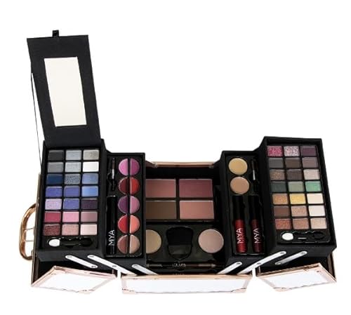 MYA Cosmetics MYA Cube Golden Rose | Professioneller Make-up-Koffer | Lidschatten-Set, Rouge, Lippenstift, inkl. Make-up-Pinsel und Pinsel MYA Cosmetics MYA Cube Golden Rose | Professioneller Make-up-Koffer | Lidschatten-Set, Rouge, Lippenstift, inkl. Make-up-Pinsel und Pinsel von Mya Cosmetics