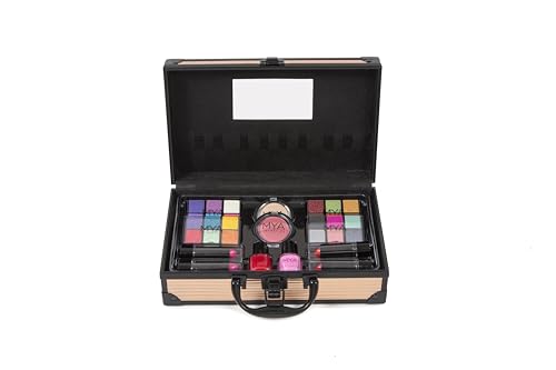 MYA Travel - MYA Travel Fashion Gold Professionelle Make-up-Koffer Set 24 Lidschatten Augen + 4 Lippen + Rouge von Mya Travel