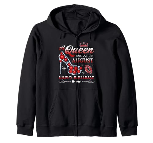 Queen Was Born in August Frauen Mädchen Damen August Geburtstag Kapuzenjacke von Myassil Women Girls Born in August Outfits