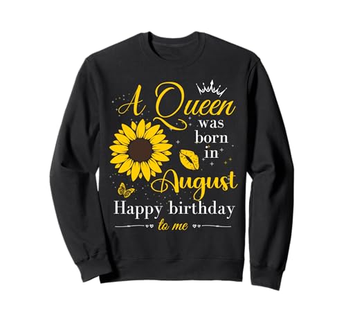 Queen Was Born in August Frauen Mädchen Damen August Geburtstag Sweatshirt Queen Was Born in August Frauen Mädchen Damen August Geburtstag Sweatshirt von Myassil Women Girls Born in August Outfits