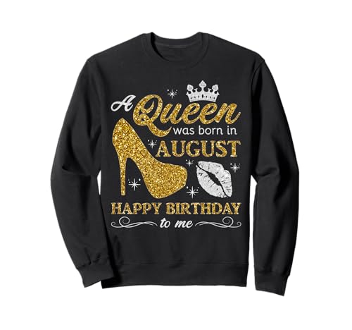 Queen Was Born in August Frauen Mädchen Damen August Geburtstag Sweatshirt Queen Was Born in August Frauen Mädchen Damen August Geburtstag Sweatshirt von Myassil Women Girls Born in August Outfits